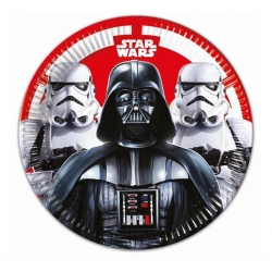 Talerzyki papierowe Star Wars (Gwiezdne Wojny) 23 cm